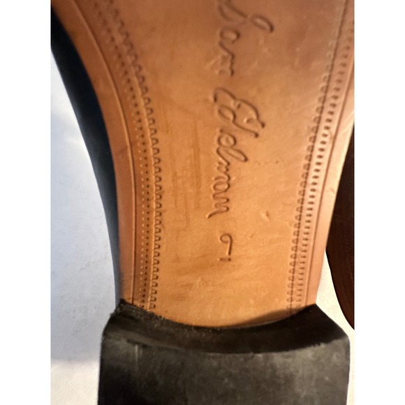 Sam Edelman Loraine Leather Bit Loafers Size 9 M Black Gold Hardware Classic - Picture 4 of 10